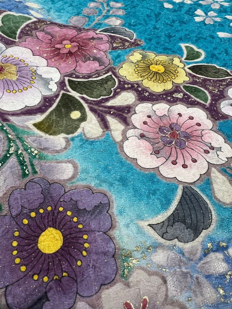 振り袖　フルセット　別誂長襦袢付　成人式　 金彩加工　刺繍入り　辻ヶ花 622