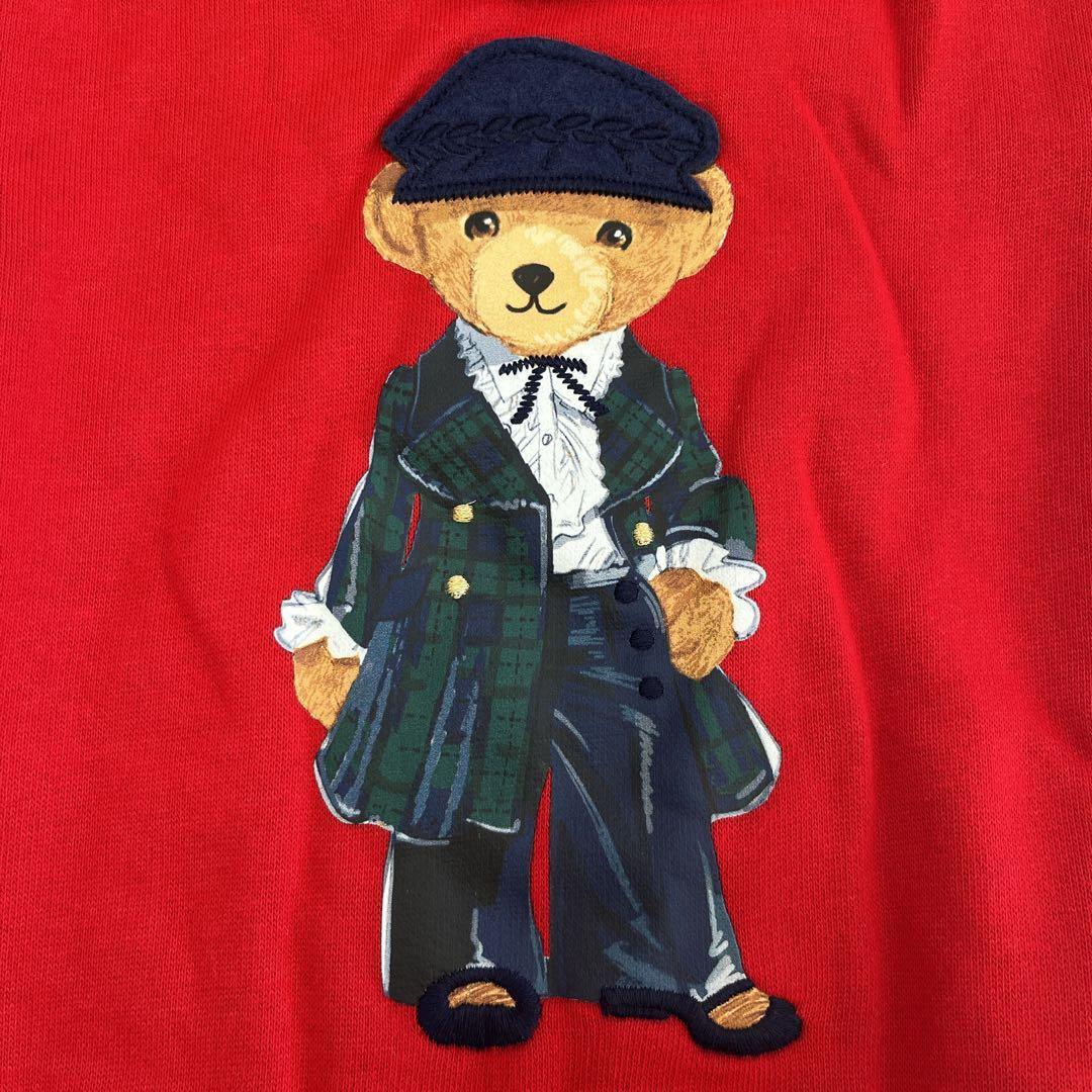 【新品】ラルフローレン ポロベア トレーナー レッド 110