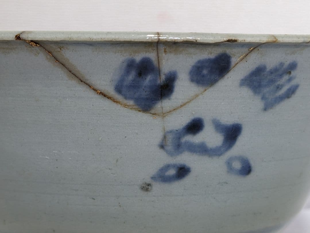 ♦中国古美術品 古陶磁 清時代 染付 山水図鉢 碗 古玩 レア物 骨董品