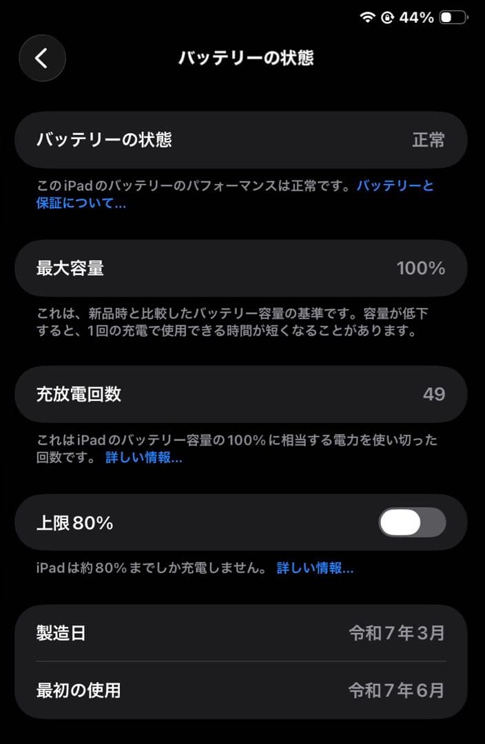 【美品】iPad mini 第7世代 (A17 Pro)128GB Wi-Fi