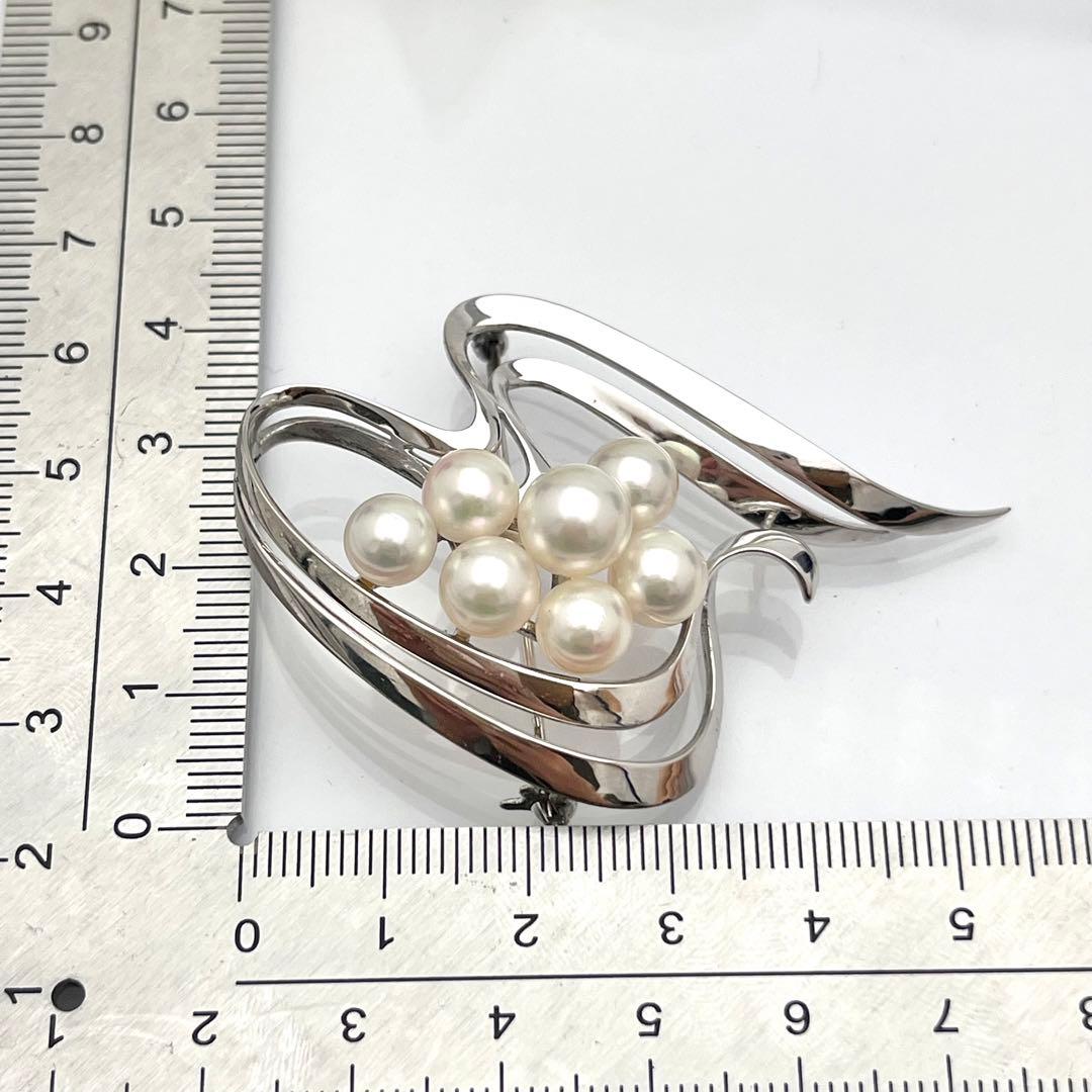 ☆美品☆ミキモト　パール　シルバー　ブローチ