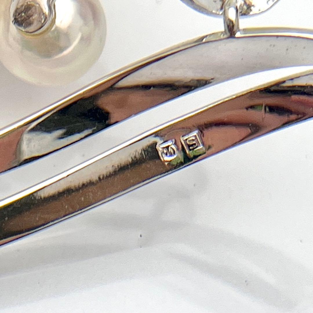 ☆美品☆ミキモト　パール　シルバー　ブローチ