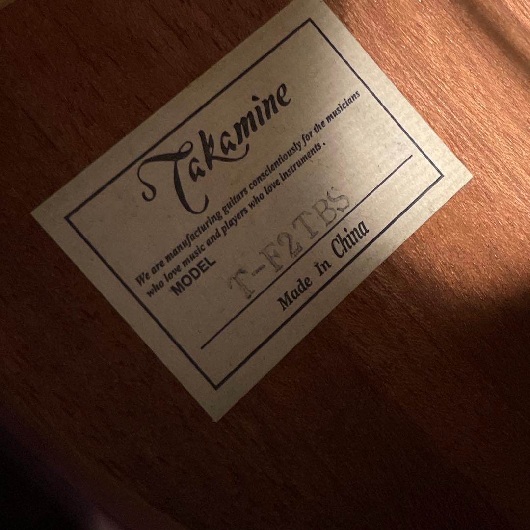 【最終値下げ】takamine ギター T-F2TBS ハードケース付き