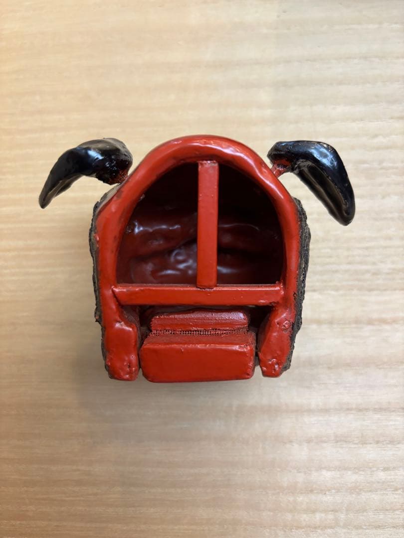 茶道具　二代　中川正斉作　乾漆　獅子頭　香合