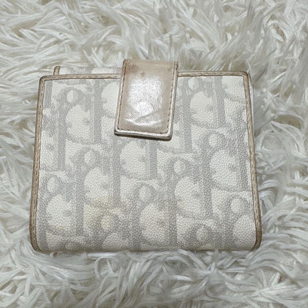 クリスチャンディオール　折財布　トロッター柄　ハート