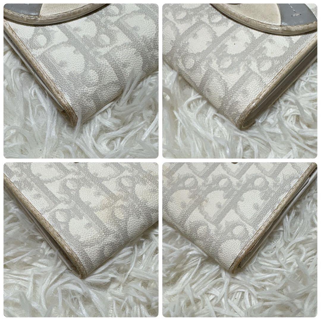 クリスチャンディオール　折財布　トロッター柄　ハート