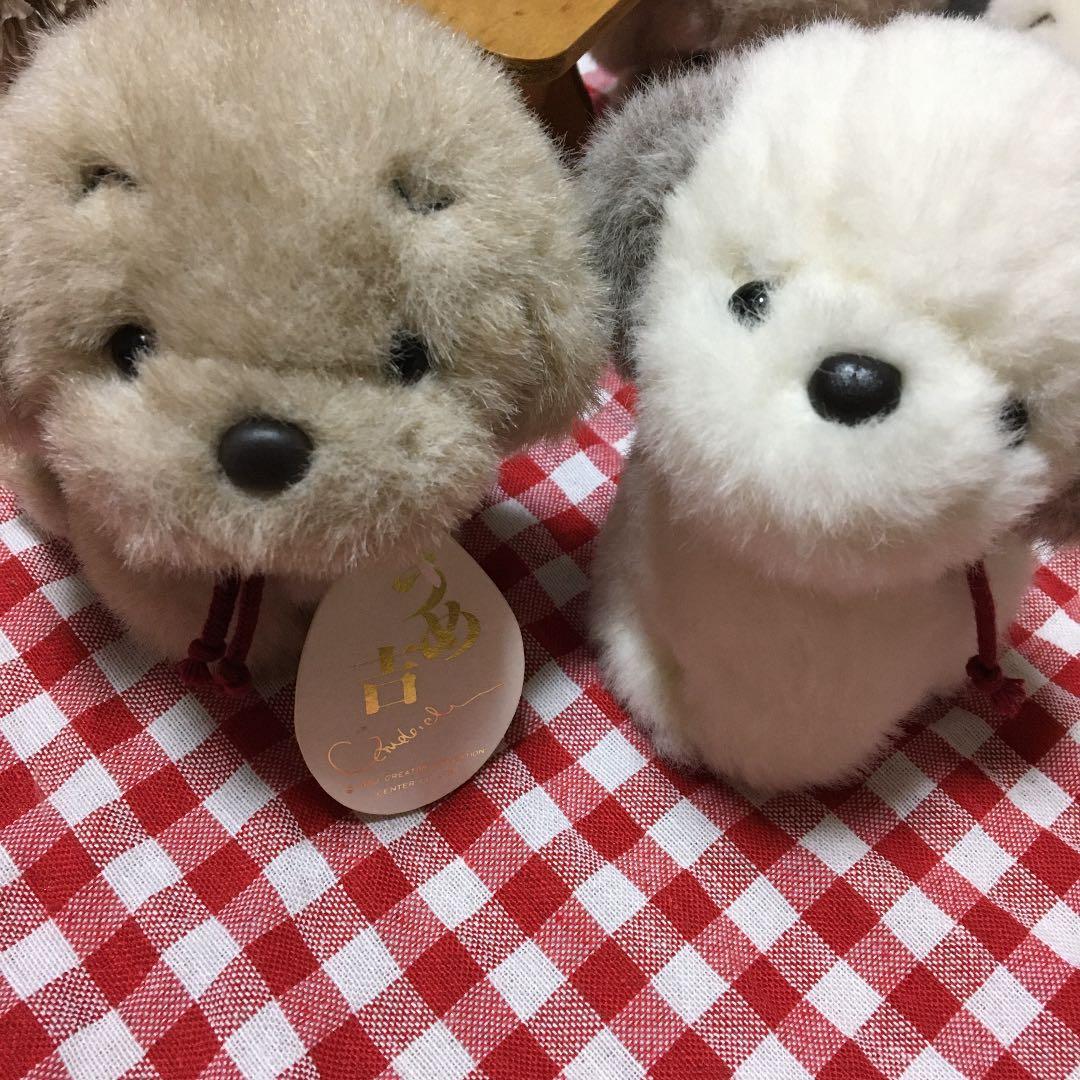 レトロぬいぐるみ　犬　うめ吉　ぬいぐるみ　お座りペア