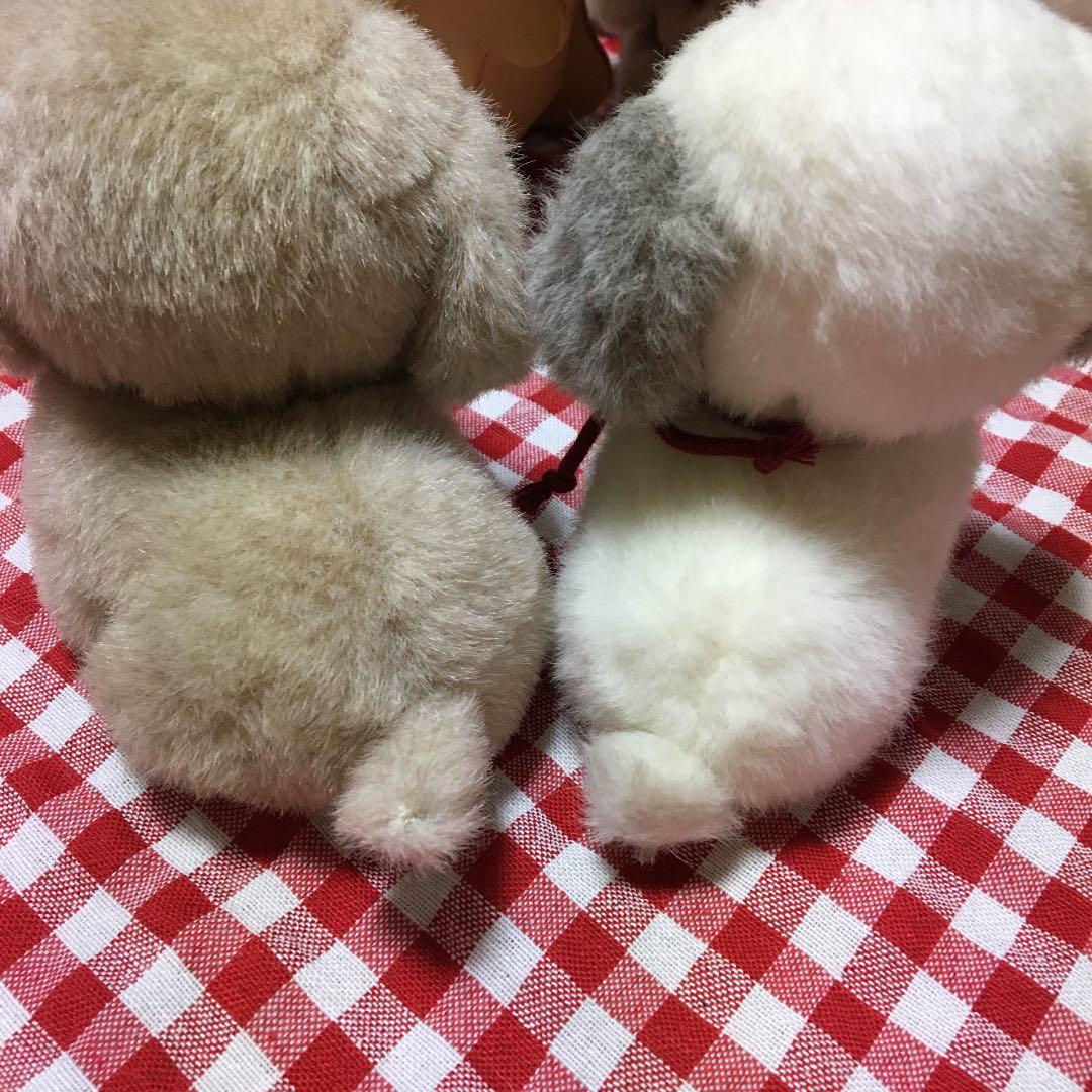 レトロぬいぐるみ　犬　うめ吉　ぬいぐるみ　お座りペア