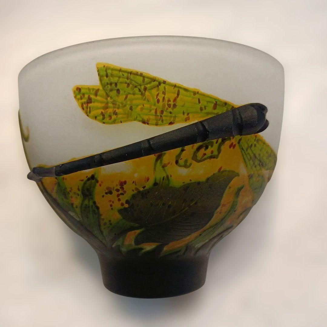 エミール・ガレ　tipガレ　茶碗　ボンボニエール　トンボ