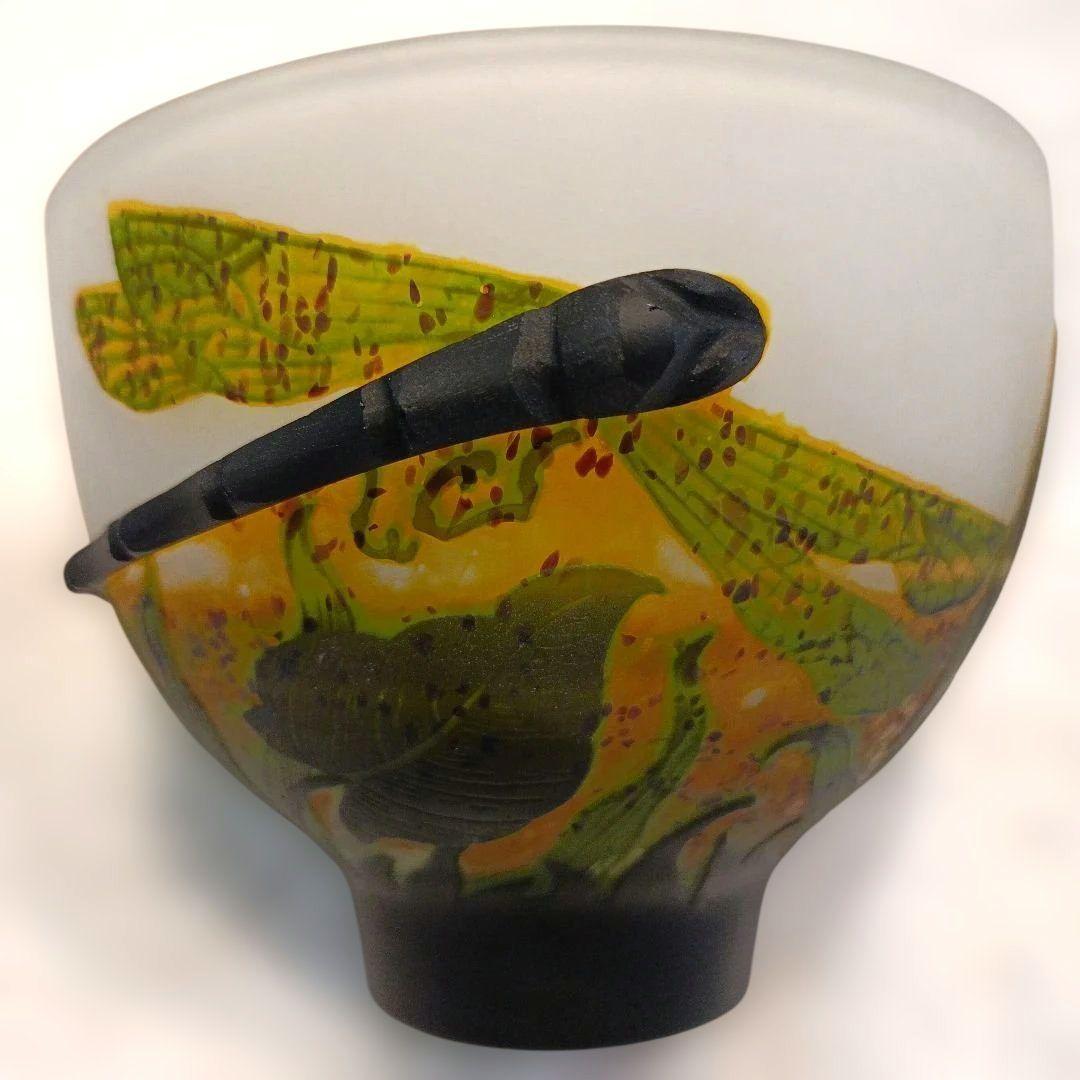 エミール・ガレ　tipガレ　茶碗　ボンボニエール　トンボ