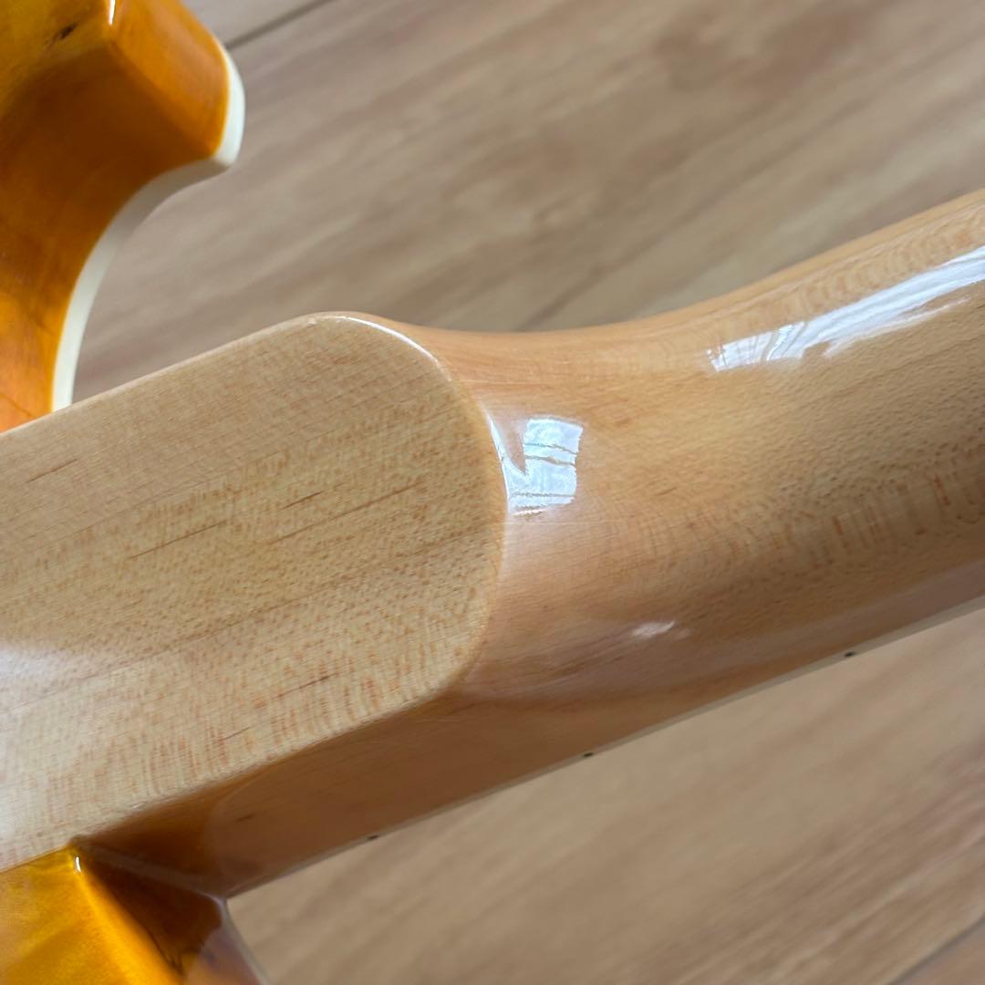 美品 リッケンバッカー 4001タイプ ベース ポプラ 虎杢 美杢 天然杢