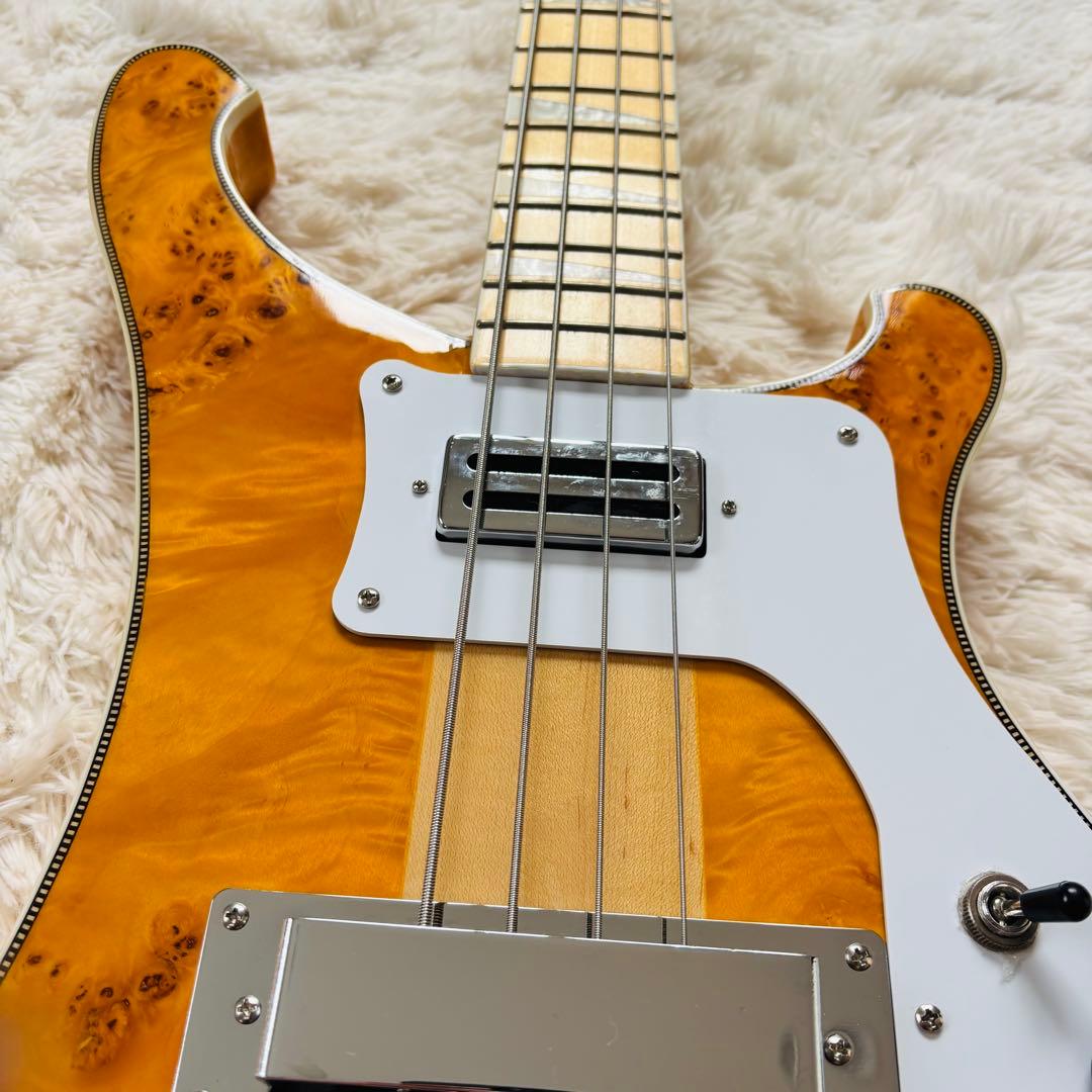 美品 リッケンバッカー 4001タイプ ベース ポプラ 虎杢 美杢 天然杢