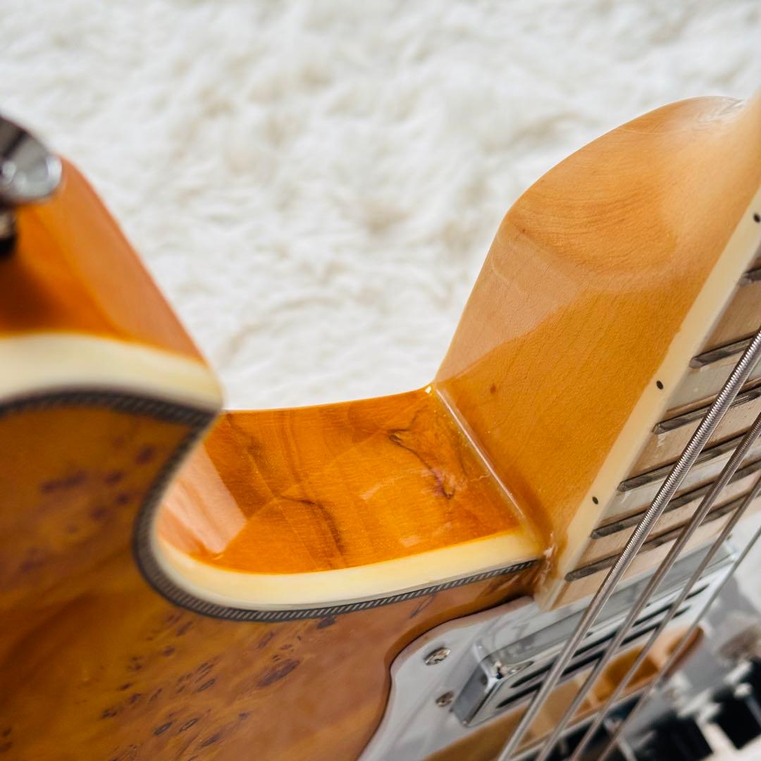 美品 リッケンバッカー 4001タイプ ベース ポプラ 虎杢 美杢 天然杢