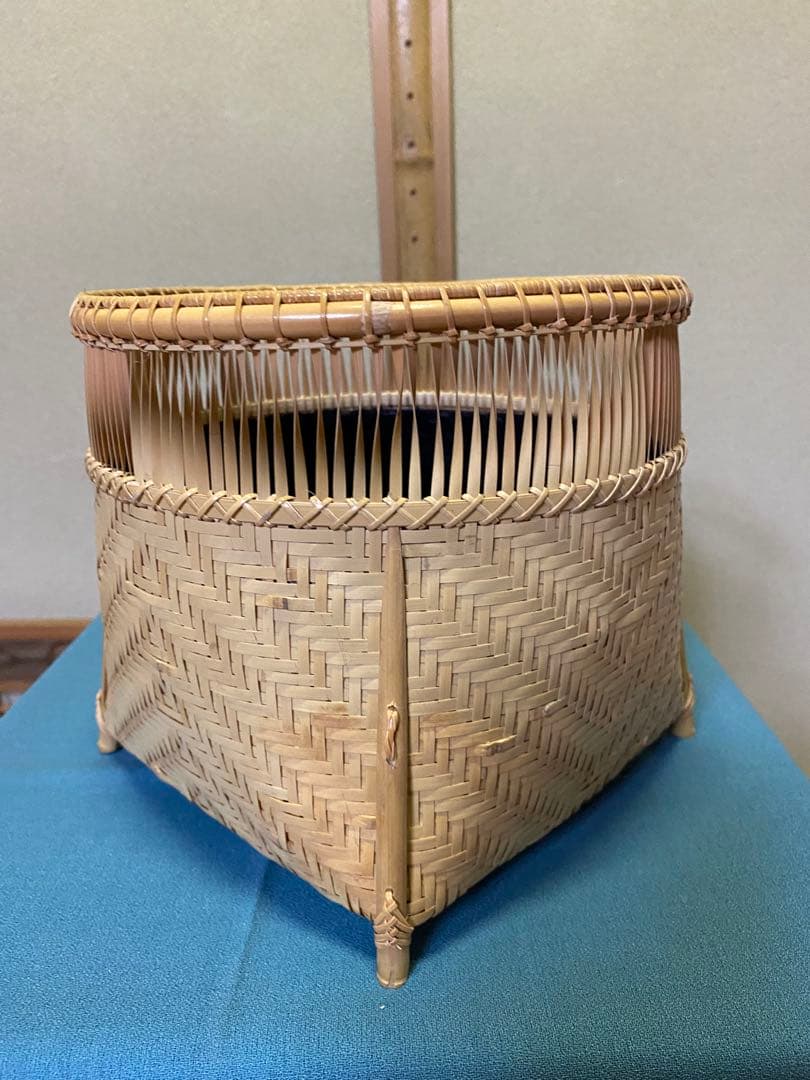 茶道具/炭斗（炭取・すみとり） 清風篭炭斗 淡々斎好写 和田菁竺 共箱