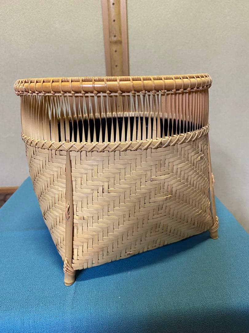 茶道具/炭斗（炭取・すみとり） 清風篭炭斗 淡々斎好写 和田菁竺 共箱