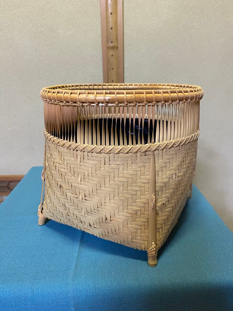 茶道具/炭斗（炭取・すみとり） 清風篭炭斗 淡々斎好写 和田菁竺 共箱