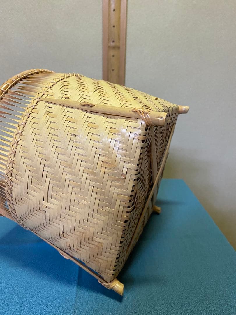 茶道具/炭斗（炭取・すみとり） 清風篭炭斗 淡々斎好写 和田菁竺 共箱