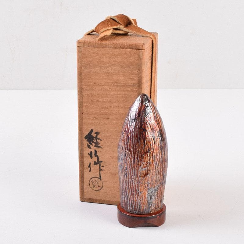 香道具　乾漆　香筒　在銘　共箱　V　R8995