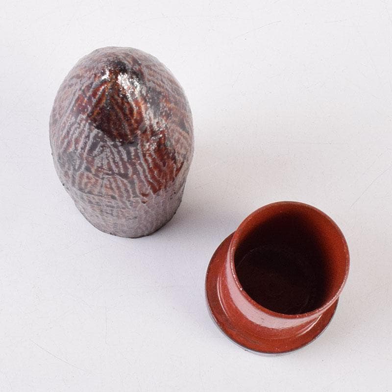 香道具　乾漆　香筒　在銘　共箱　V　R8995