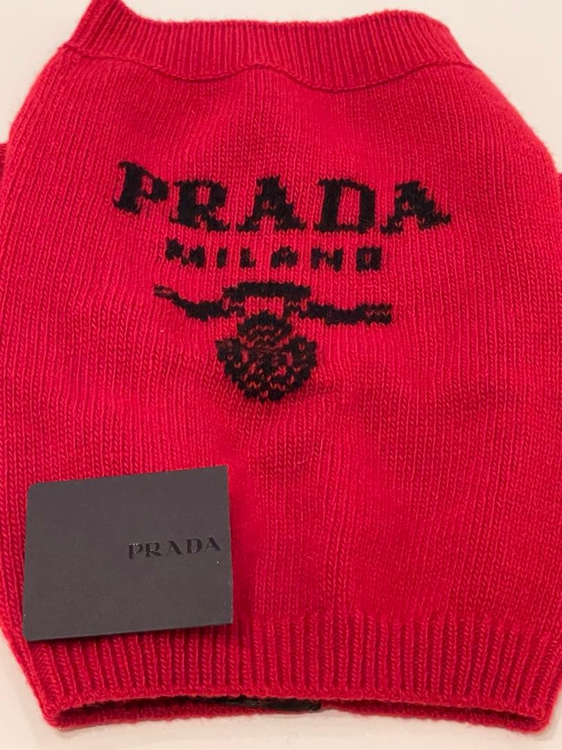 【未使用】PRADA プラダ ペット(犬 猫) 洋服 カシミヤ ウール 正規品