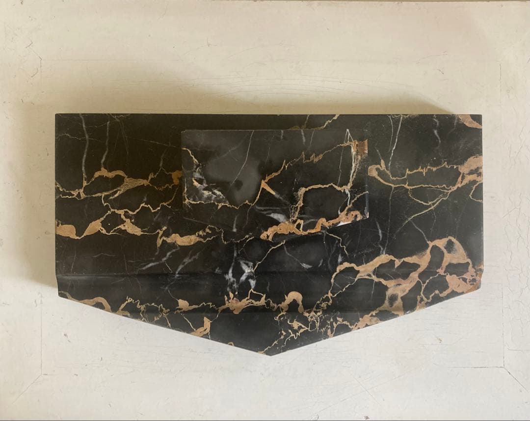 値下げ　フランス　アンティーク　ネロポルトロ　大理石　ペン置き　インク　イタリア