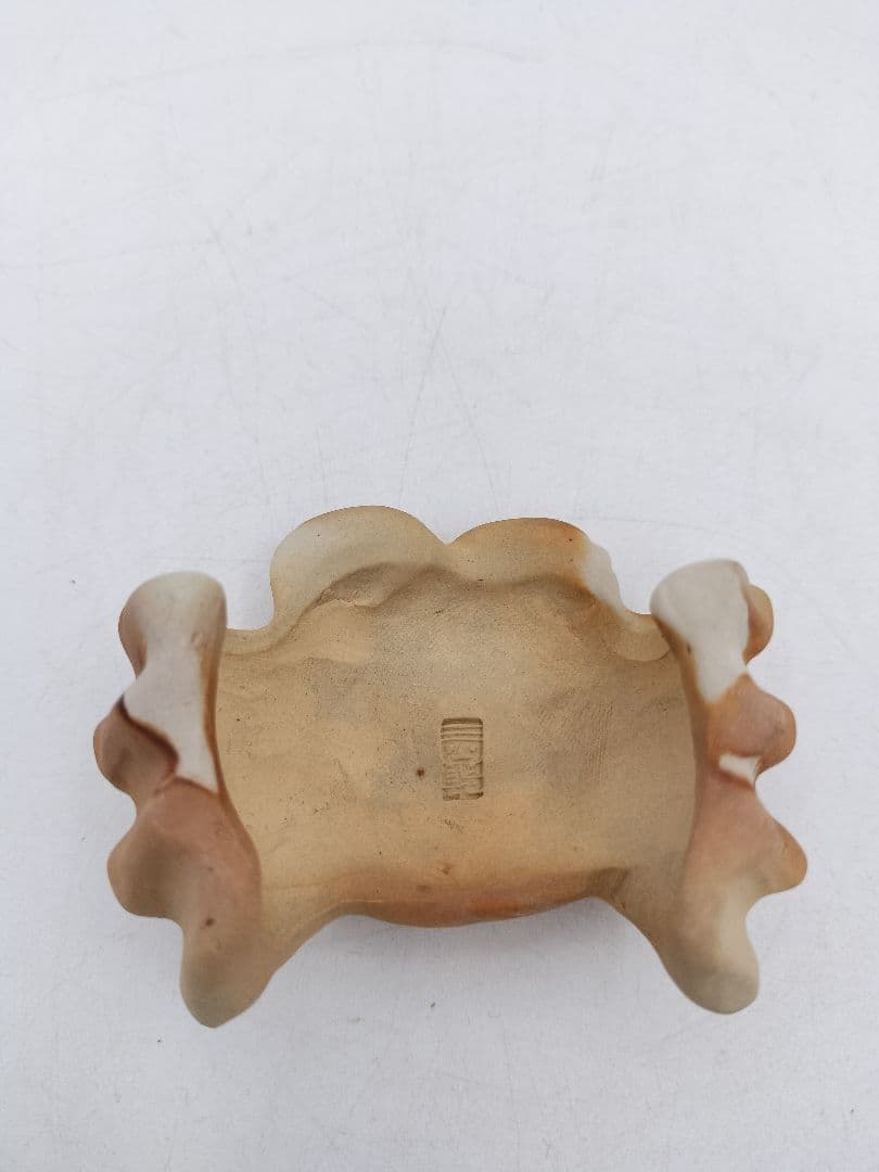 c154【新品・未使用】蓋置 緋﨔 カニ 今岡三四郎 木箱 茶道具