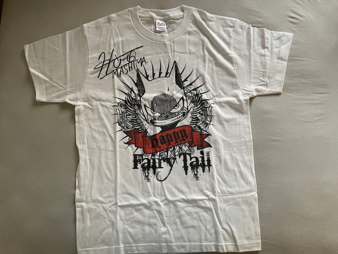 フェアリーテイル　真島ヒロ　直筆サイン入りTシャツ