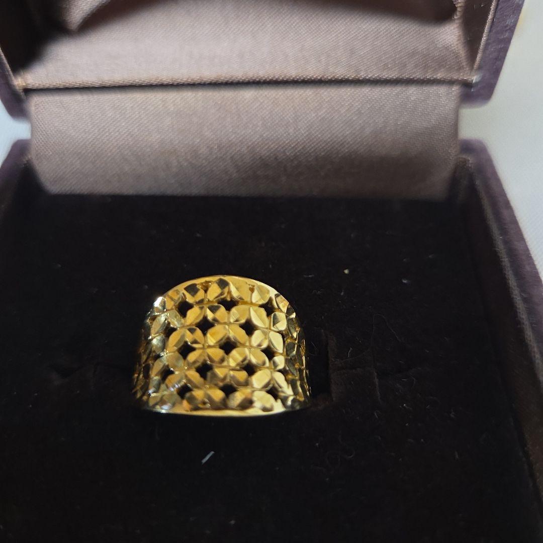 GSTV イタリアンジュエリーK18YGリング総量4g ミリオリーニ