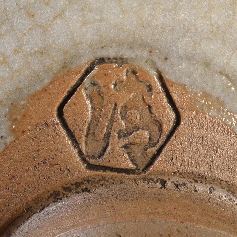 茶道具　京焼　清水六兵衛造　山水文　茶碗　共箱　D　R6713