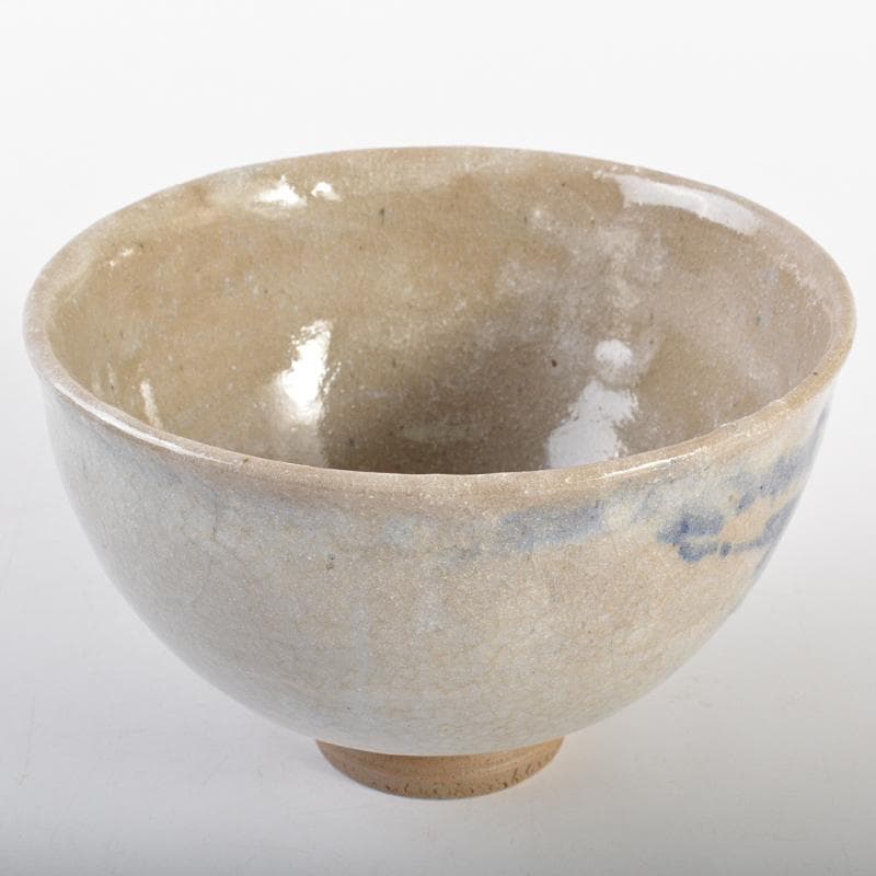 茶道具　京焼　清水六兵衛造　山水文　茶碗　共箱　D　R6713