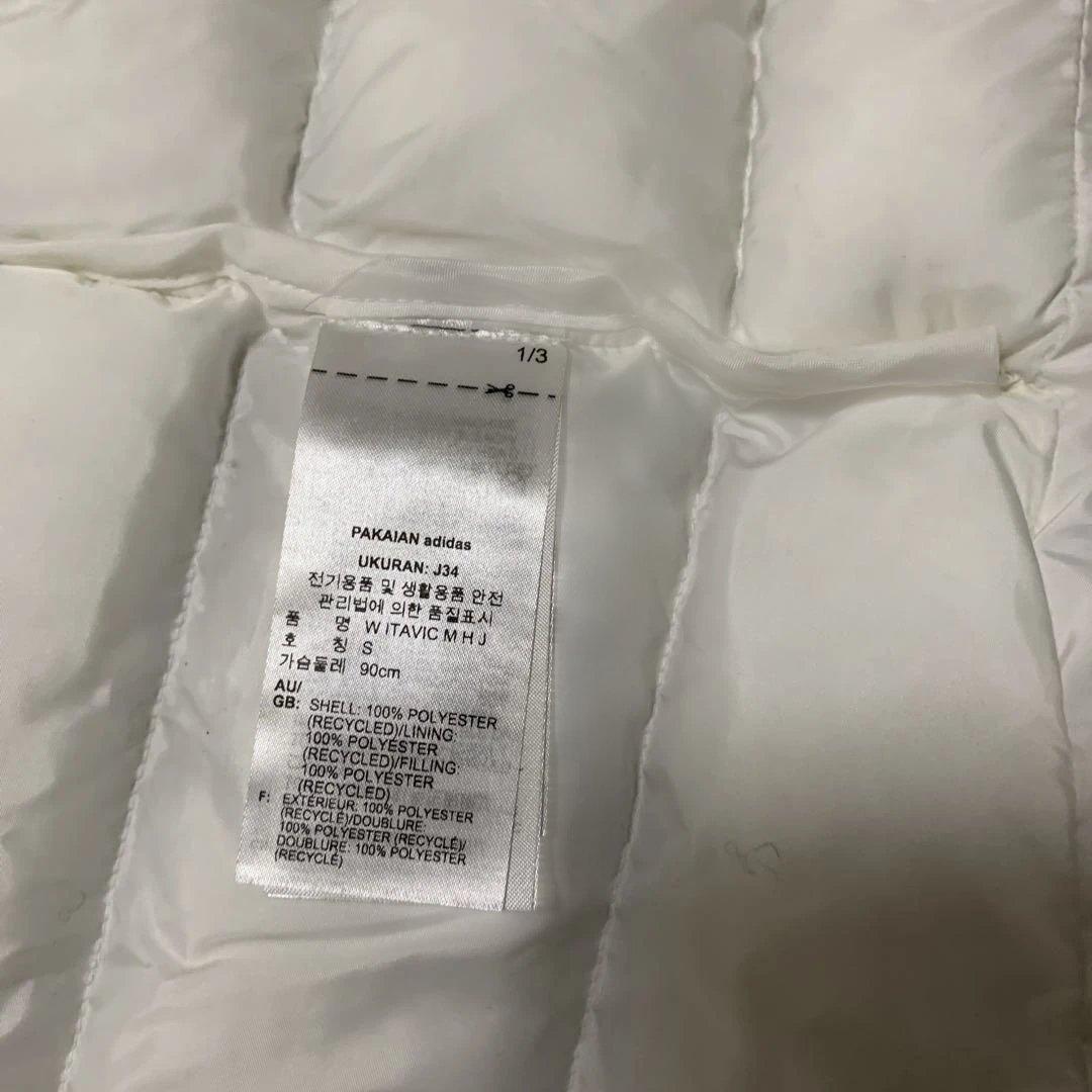 adidas ホワイト 中綿ジャケット