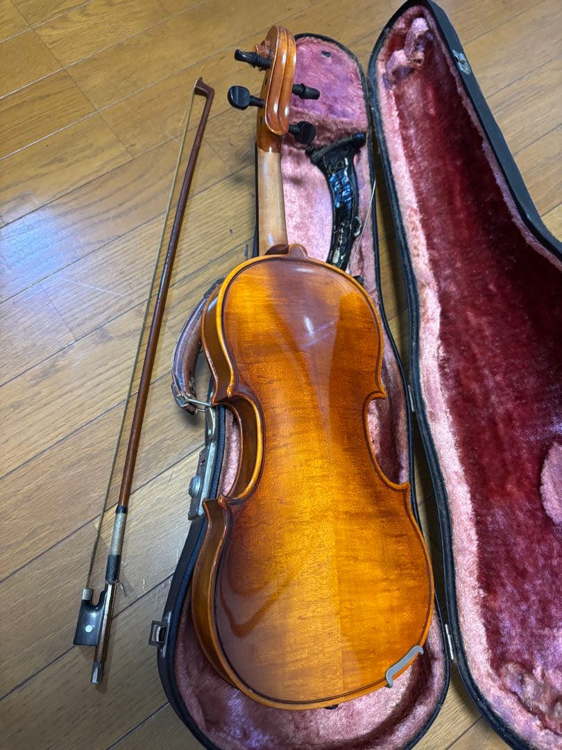バイオリン本体 木製 4弦 ケース付き
