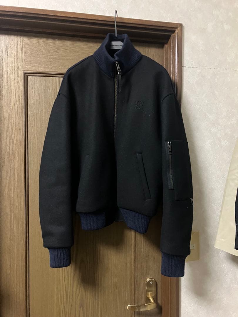 loewe ウールボンバージャケット　ニット切り替え