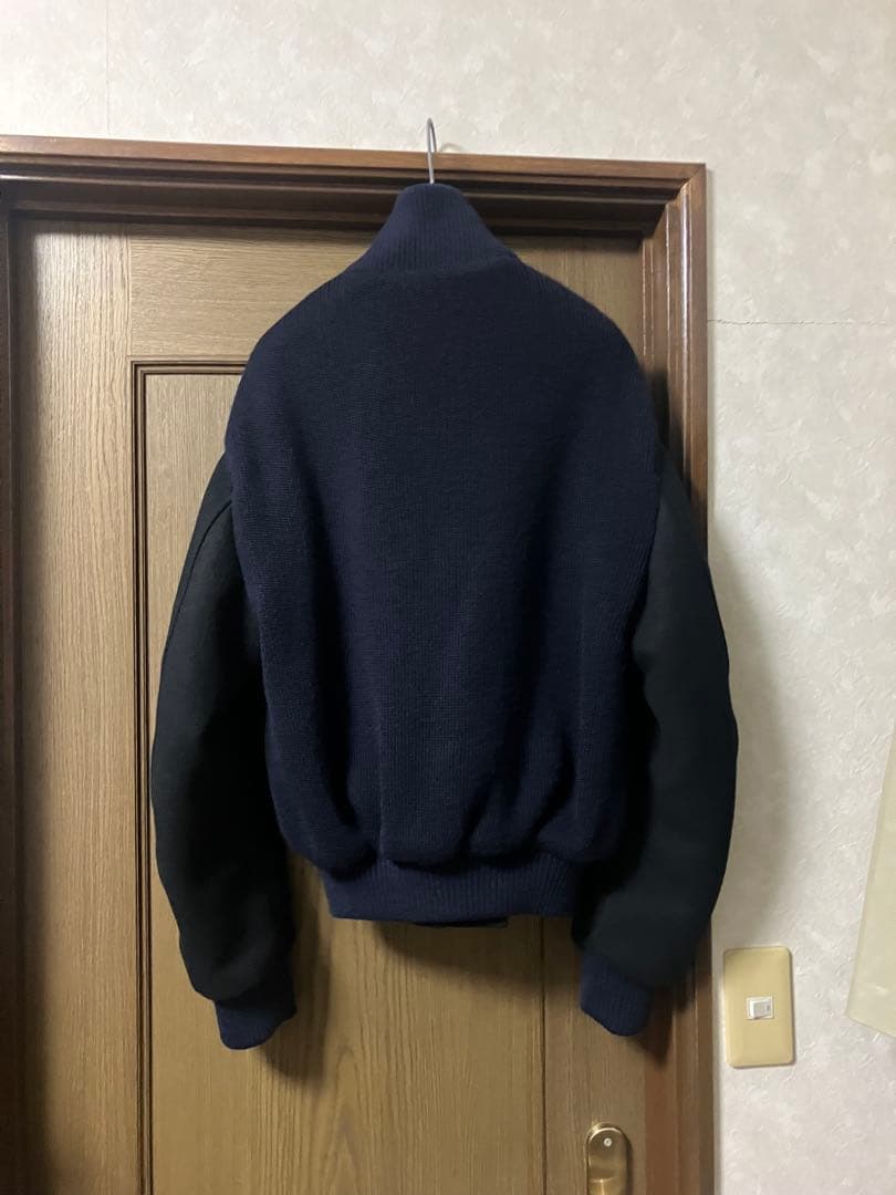 loewe ウールボンバージャケット　ニット切り替え