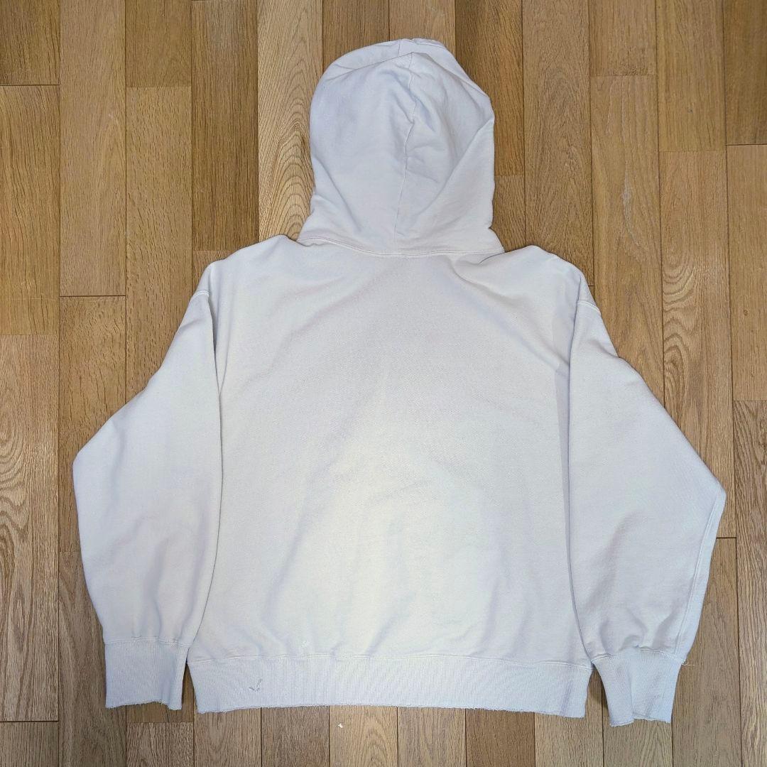 ​【完売品/新品未使用】ANCELLMアンセルムハーフジップフーディー白サイズ1