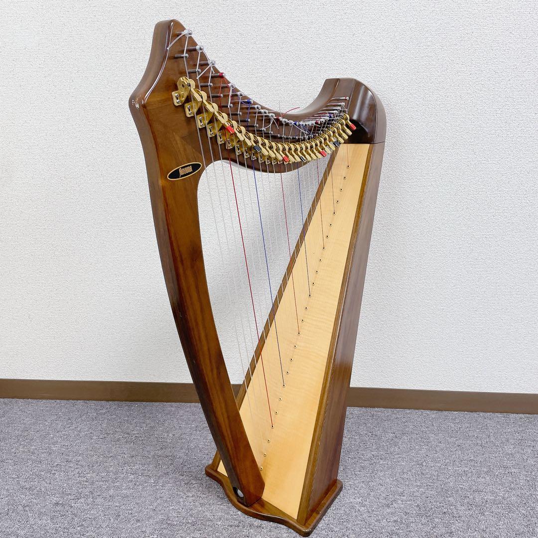 liraAOYAMA ハープ 25s 25弦　サウルハープ　ブラウン