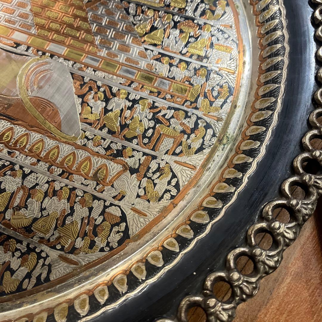 古代エジプト絵　お盆