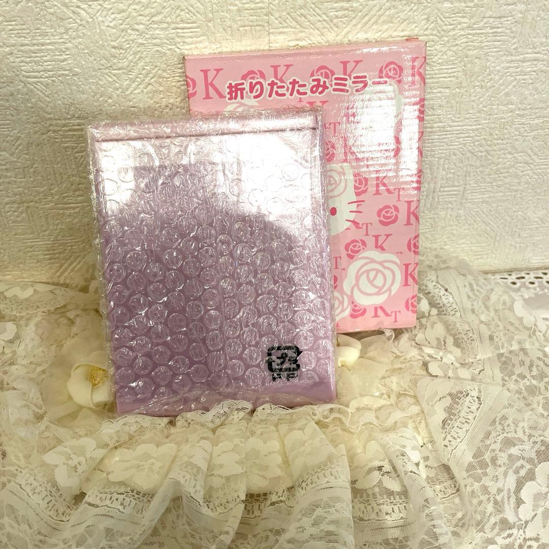 レア‼️ハローキティ 折りたたみミラー ピンクカメリアキティ