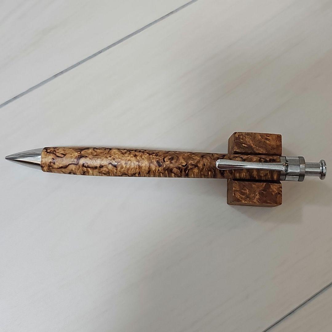 工房楔　ペンシル楔　スタビライズドウッド　マースルバーチ 花梨リボン杢