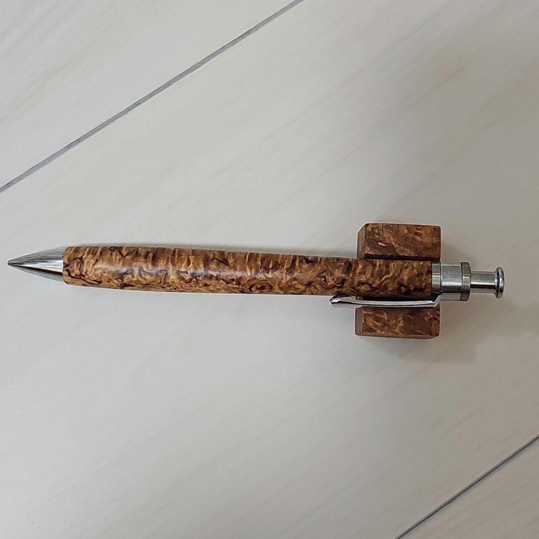 工房楔　ペンシル楔　スタビライズドウッド　マースルバーチ 花梨リボン杢