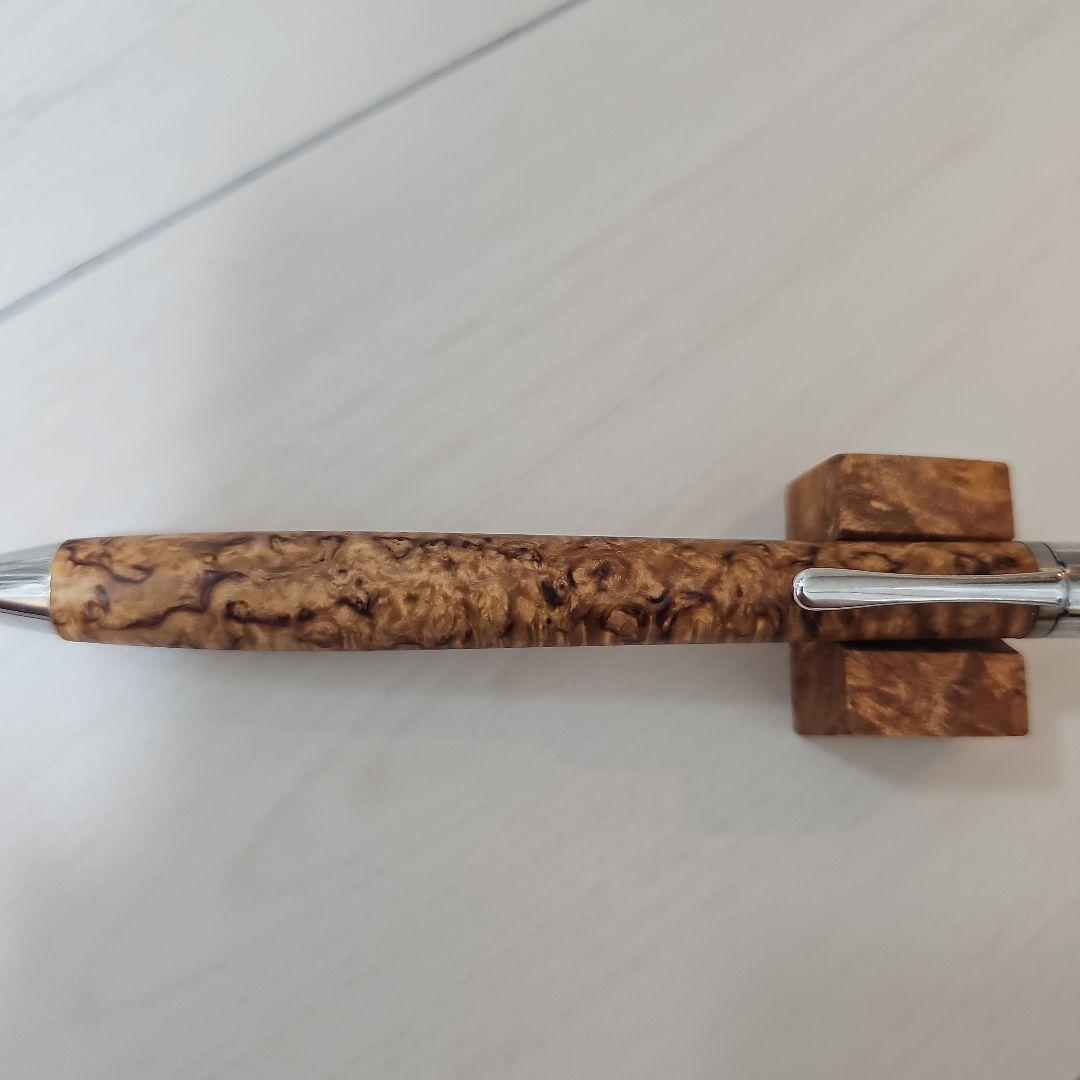 工房楔　ペンシル楔　スタビライズドウッド　マースルバーチ 花梨リボン杢