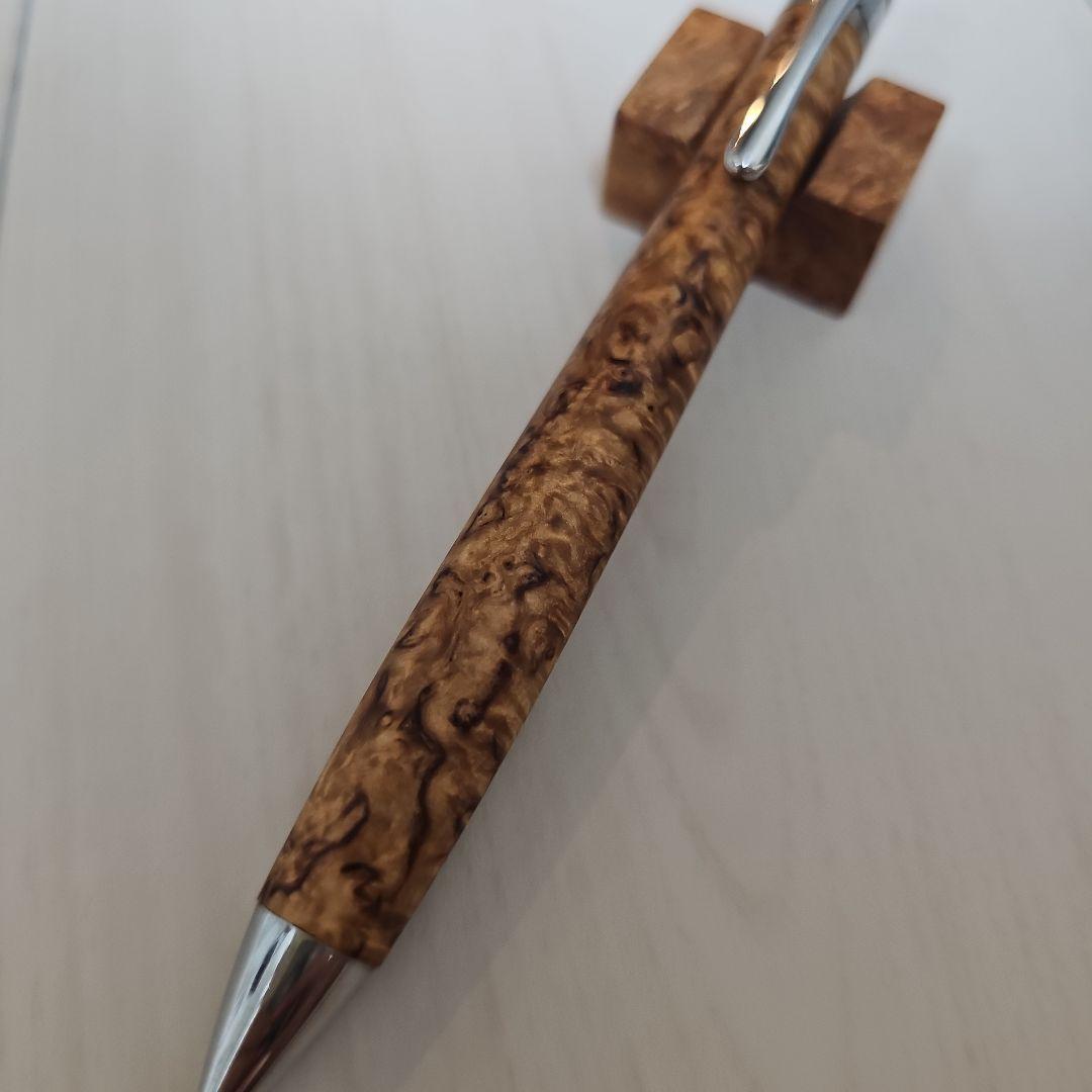 工房楔　ペンシル楔　スタビライズドウッド　マースルバーチ 花梨リボン杢