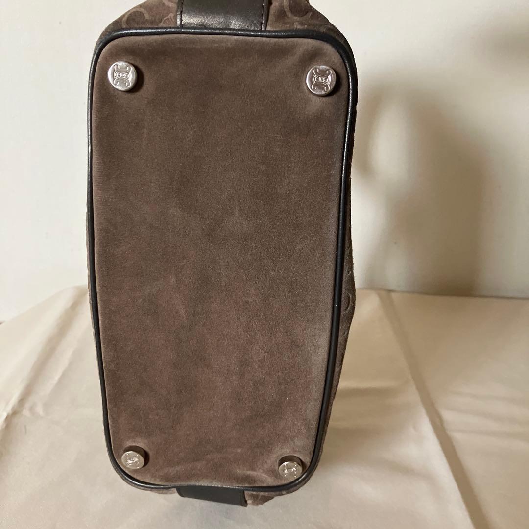 CELINE スエード ワンショルダー マカダム柄