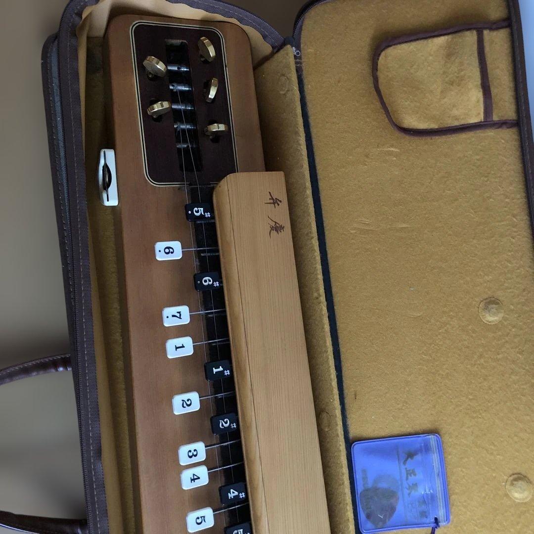 大正琴 4弦 木製 ケース付き