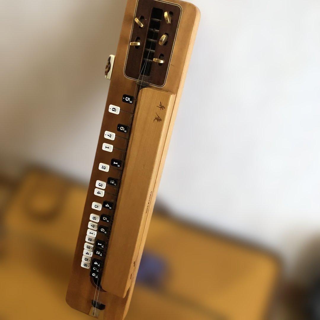 大正琴 4弦 木製 ケース付き
