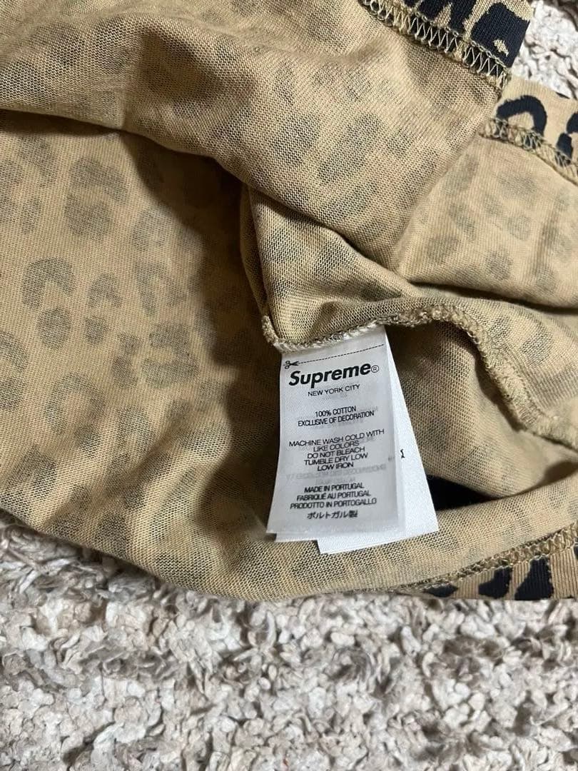 トップス Supreme Small Box L/S Tee Leopard M