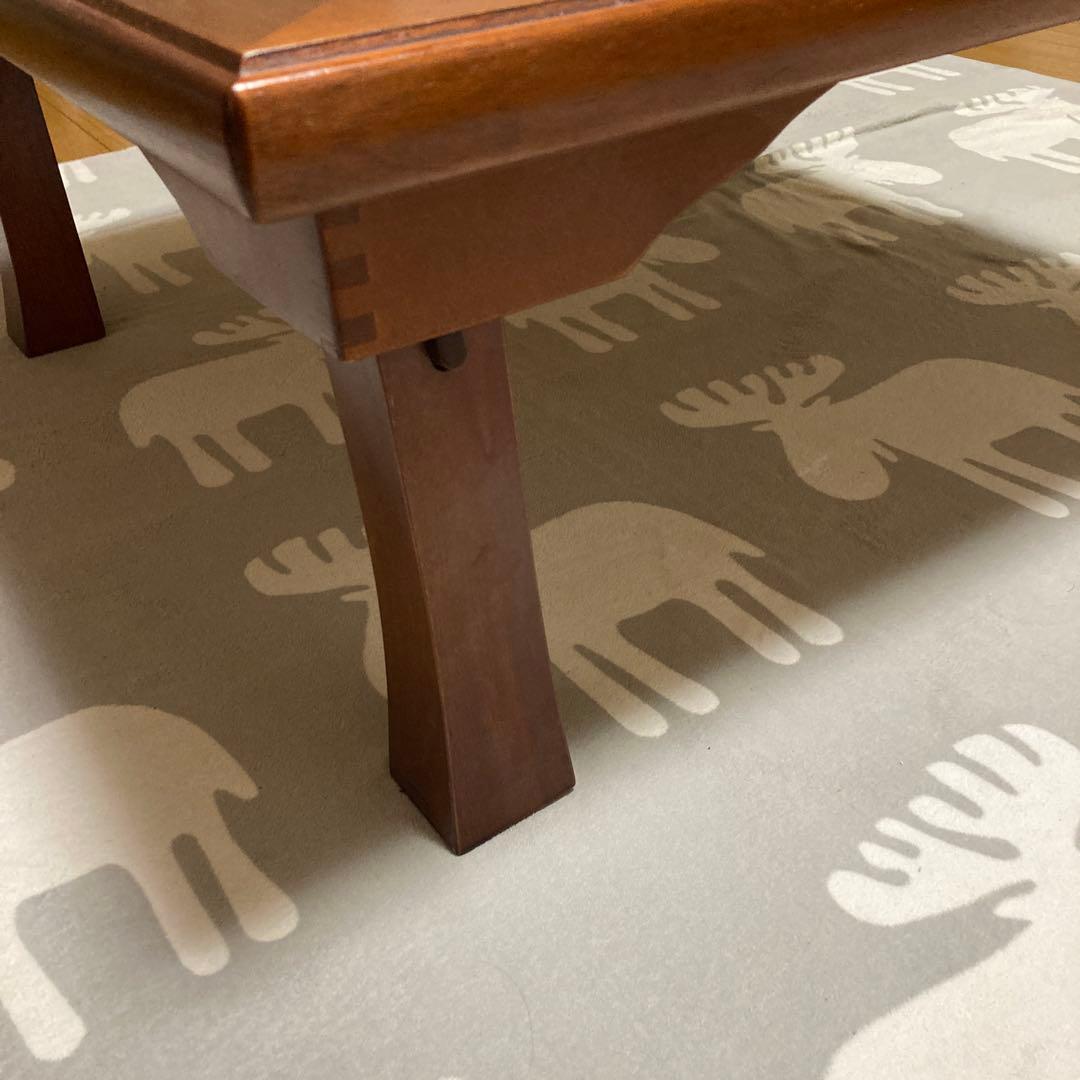 和モダン　座卓　脚折り畳み式(75㎝正方形)