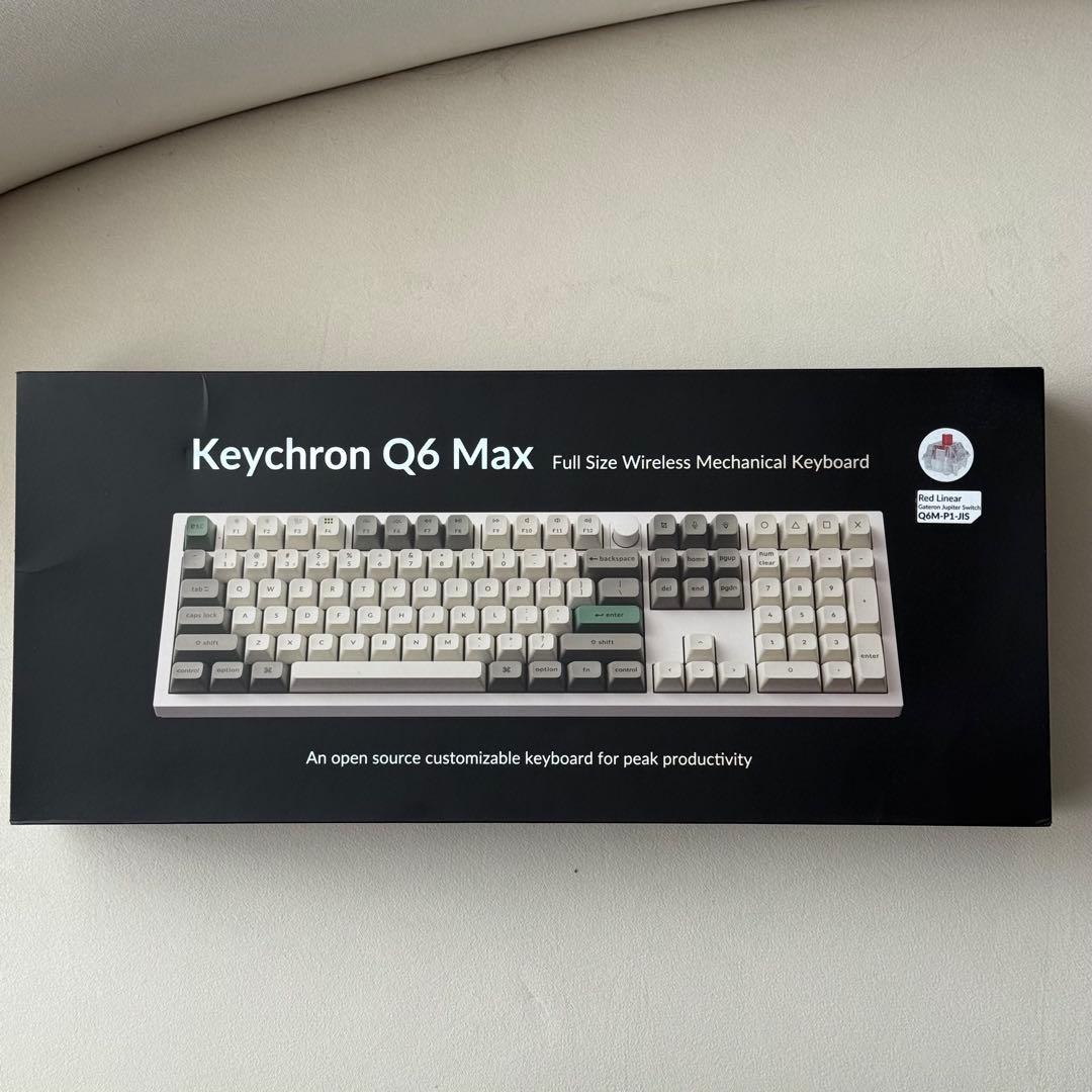 【未使用】Keychron Q6 Max フルサイズワイヤレスキーボード