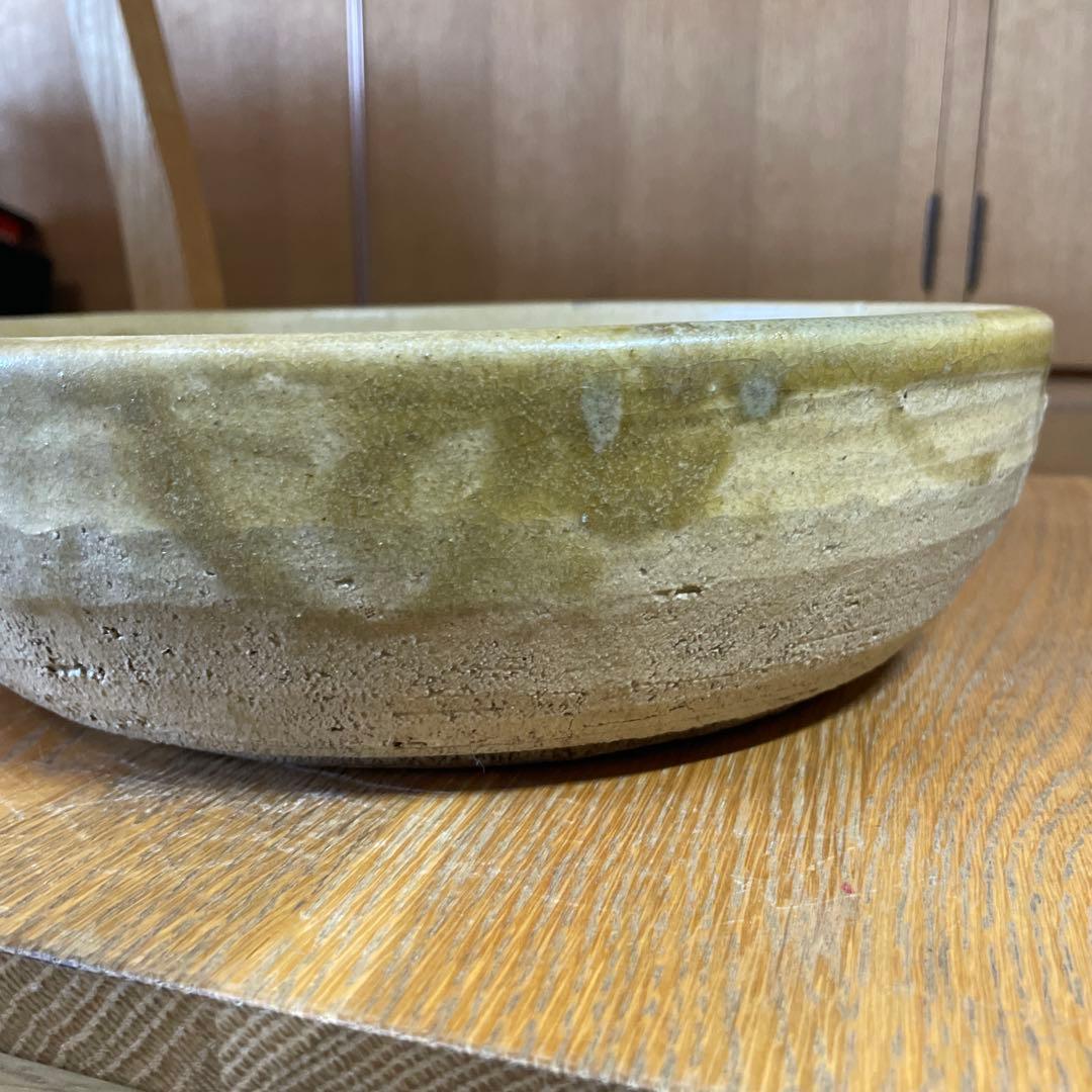 魯山人　黄瀬戸鉢　坂田甚内　ガラス皿５枚　箱なし