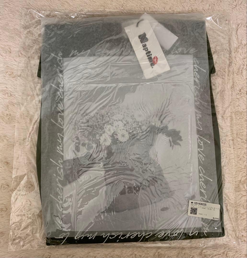 Naptime. フォトプリントプルオーバーカットソー KHAKI 【S】